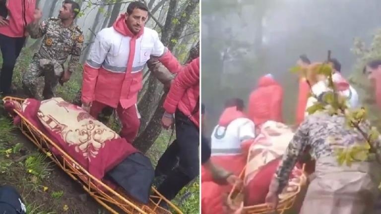 Kaza sonrası Cumhurbaşkanı Reisi ve İranlı yetkililerin naaşları